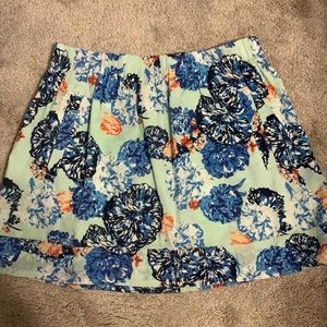 Multicolor jcrew mini skirt